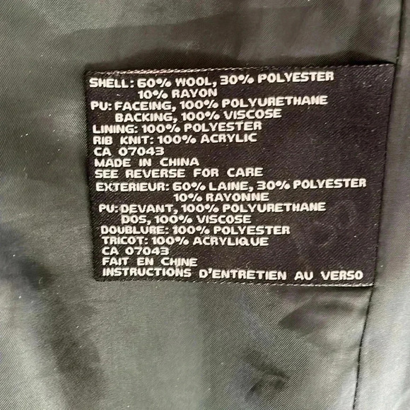 [S]  Miss Sixty Women's Zip Front Wool Blend Green Military Pea Coat - Picture 12 of 12